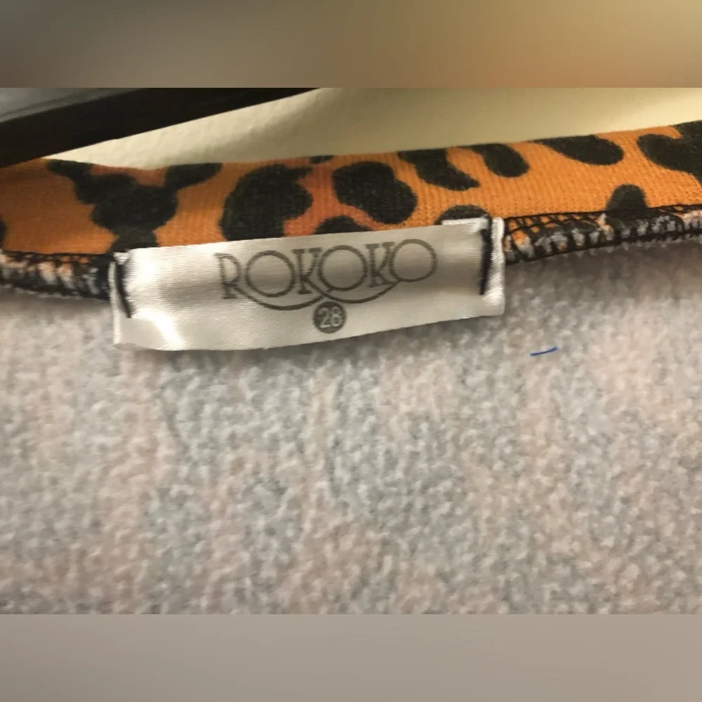 Rokoko Plus Size Leopard Print Dress in Size 28 - Picture 4 of 5